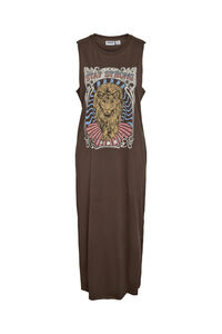 Noisy May Vestido midi estampado