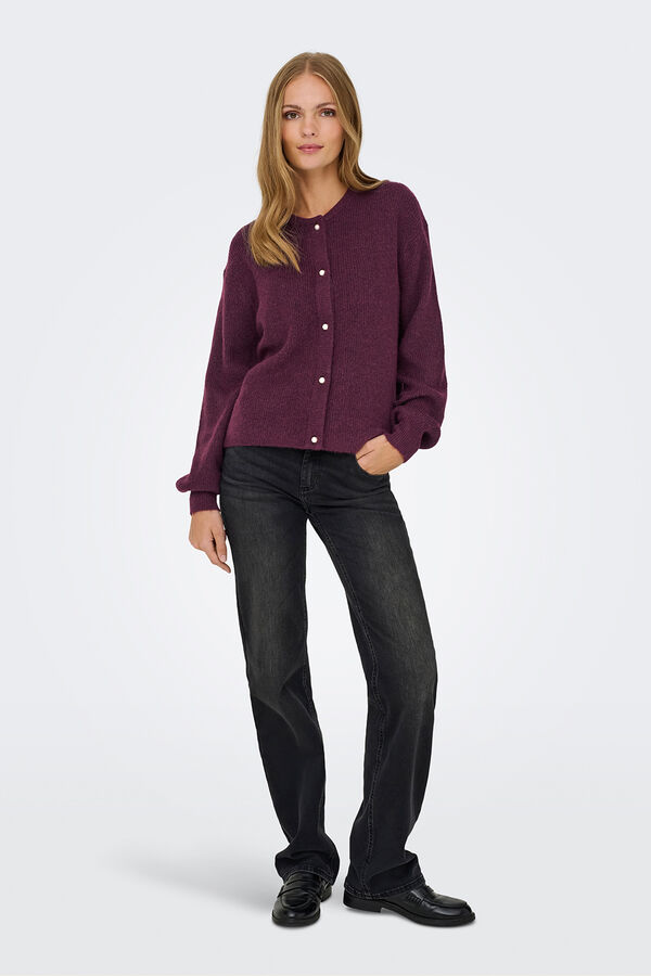 JDY C&aacute;rdigan cierre de botones morado/lila