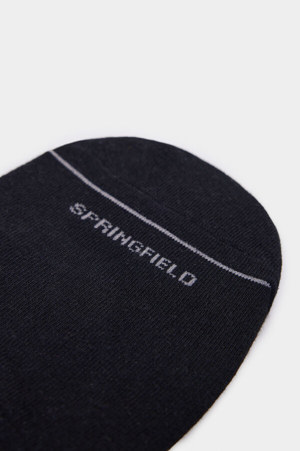 Springfield Jednobojna nevidljiva čarapa crna
