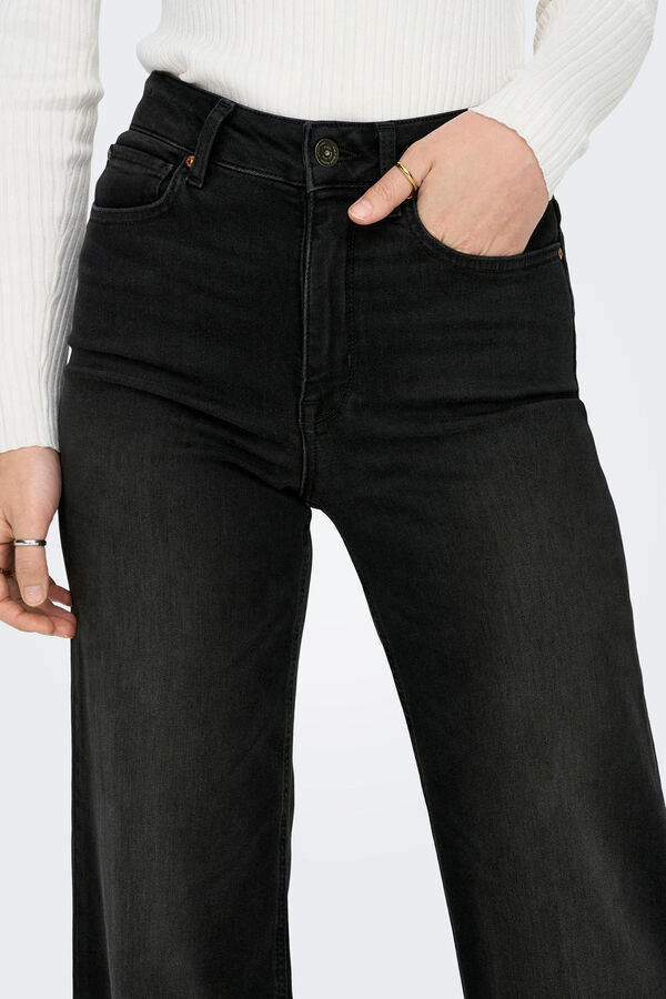 Only Wide jeans Crna