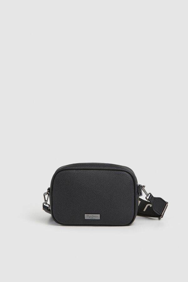 Pepe Jeans Mala de Tiracolo Efeito Pele preto