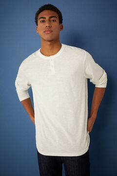 Springfield Gombos nyak&uacute;, hossz&uacute; ujj&uacute; p&oacute;l&oacute; term&eacute;szetes