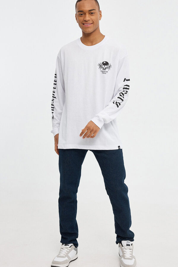 Inside T-Shirt Print Weiß