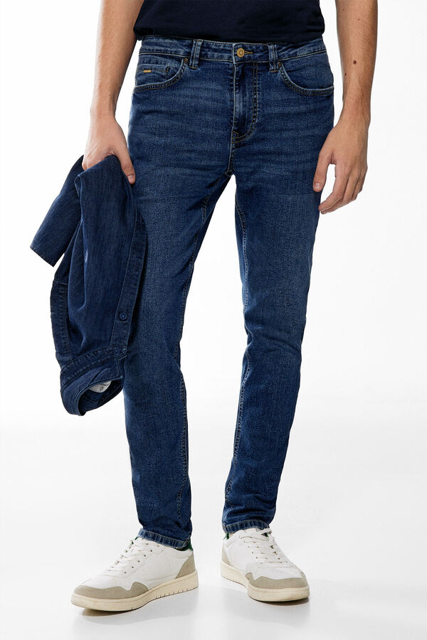 Springfield Jeans skinny lavado medio oscuro azul medio