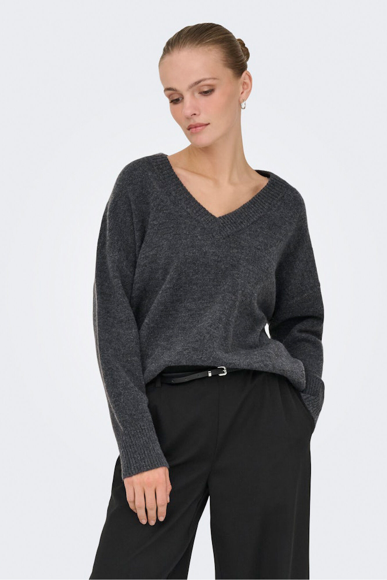 Only Pullover mit V - Ausschnitt