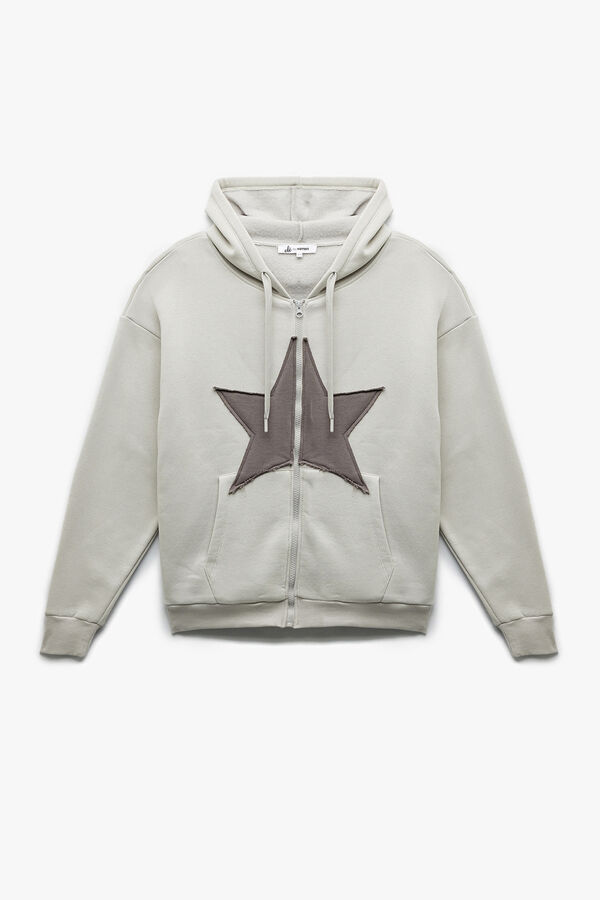 Koton sweatshirt zip fastening grey