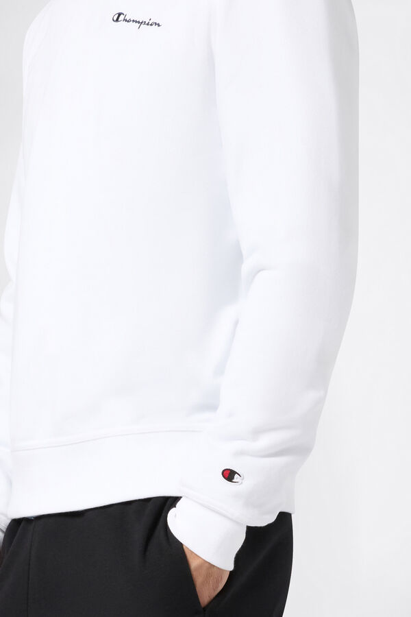 Champion Sudadera con cuello caja blanco