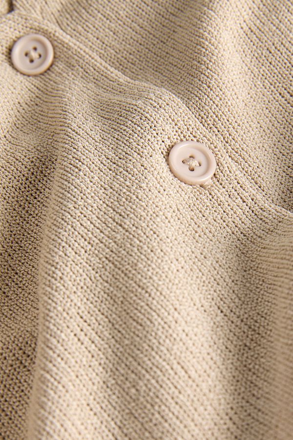 Jack & Jones Jacquard knit long gilet brown