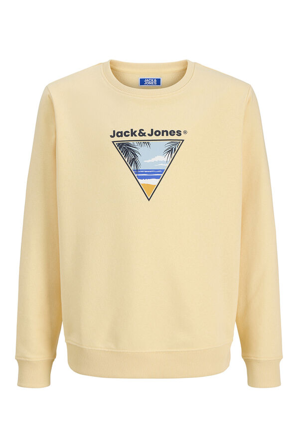 Jack & Jones Junior Sudadera cuello redondo amarillo