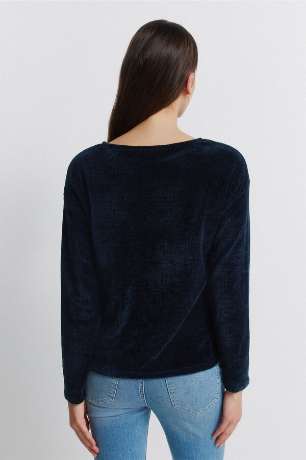 Springfield Camiseta chenilla tachas azul