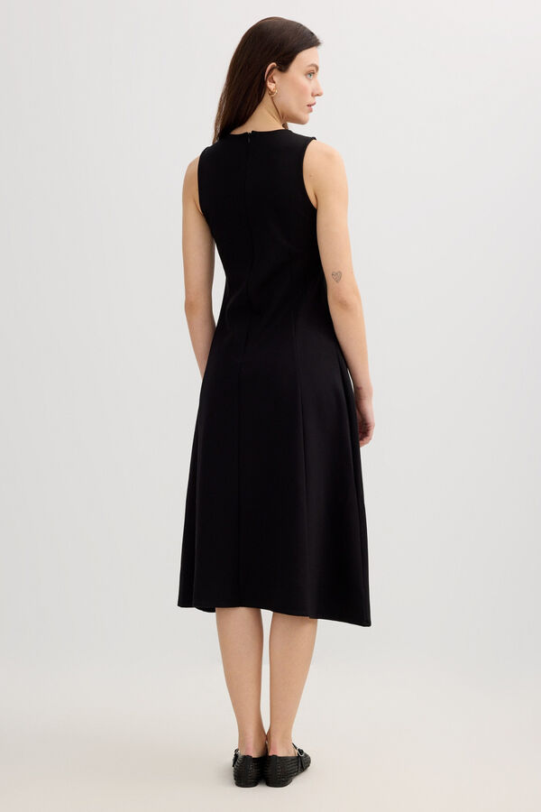Inside Knot midi dress black