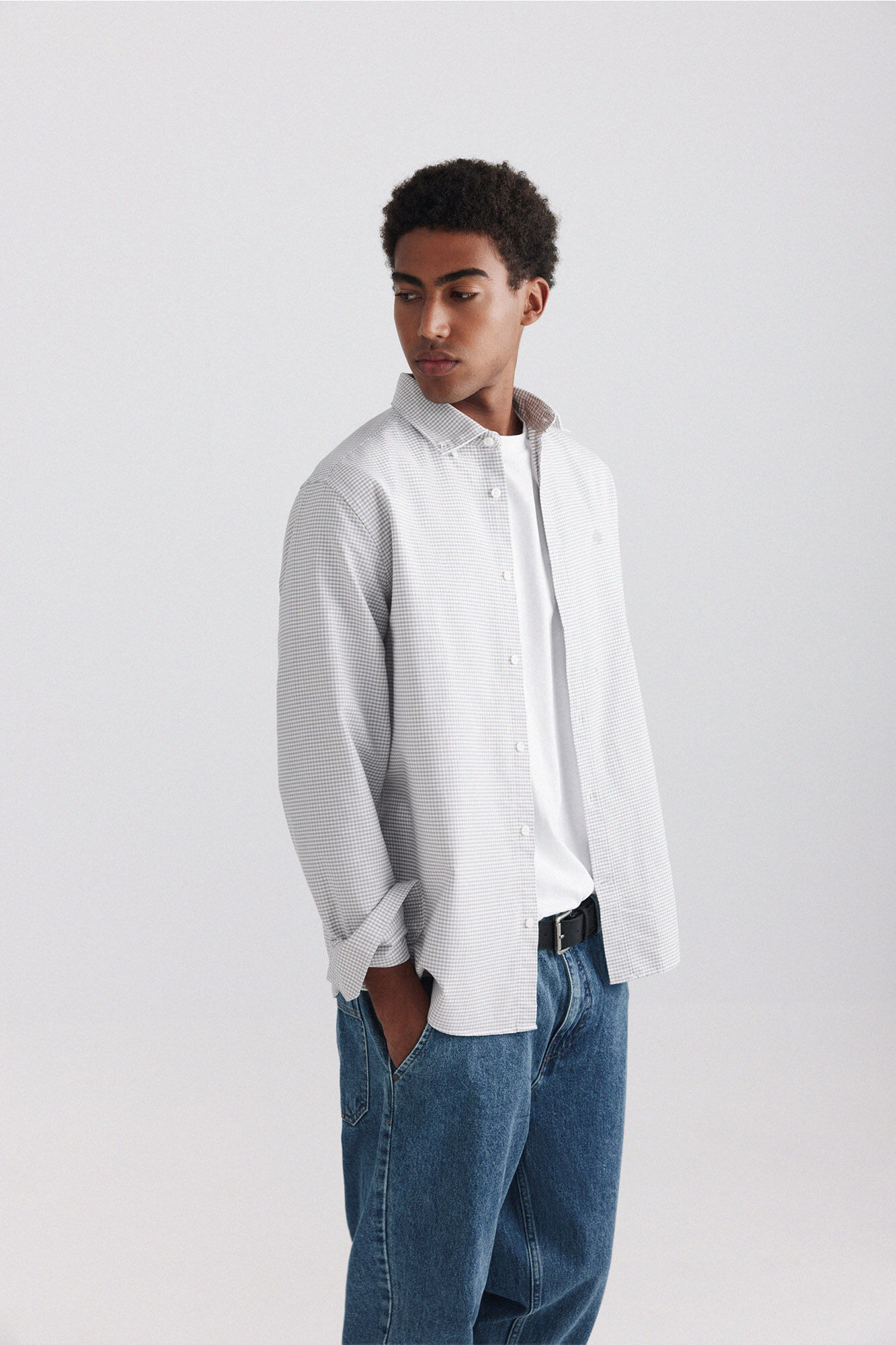Springfield Gingham oxford shirt