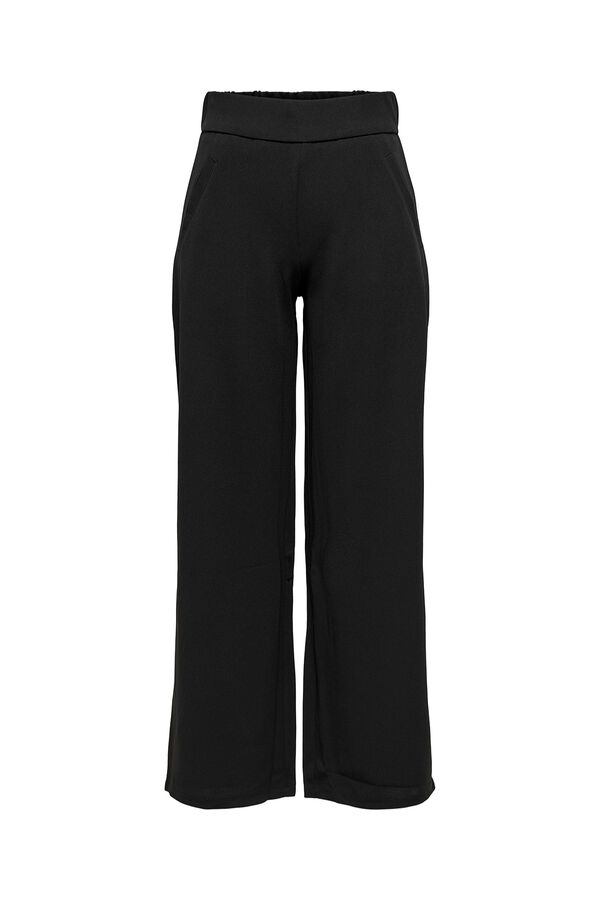 JDY Weite flie&szlig;ende Hose Schwarz