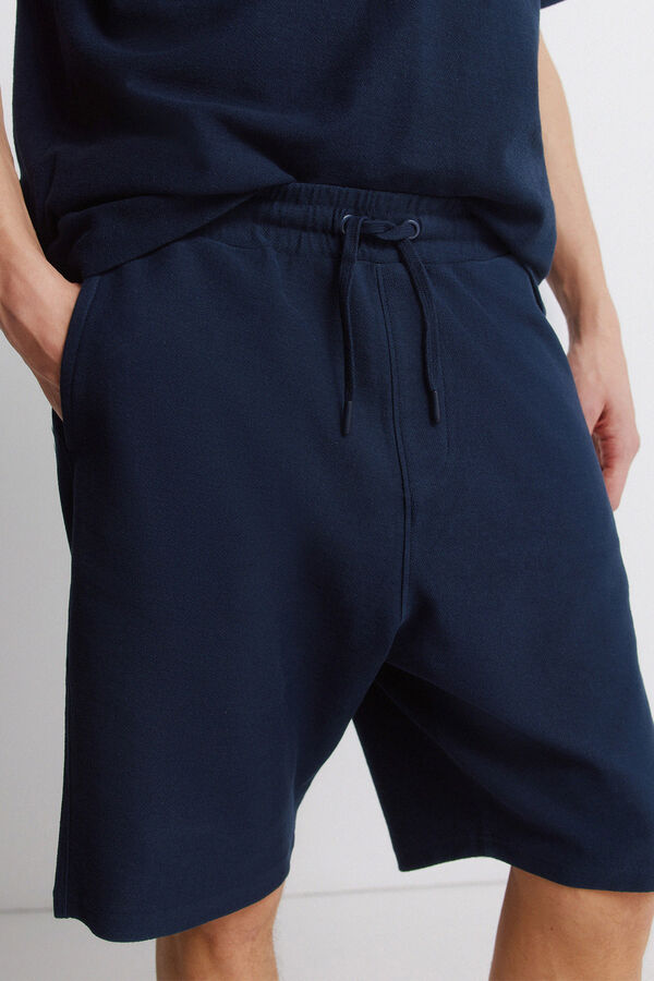 Springfield Fleece Bermuda shorts blue