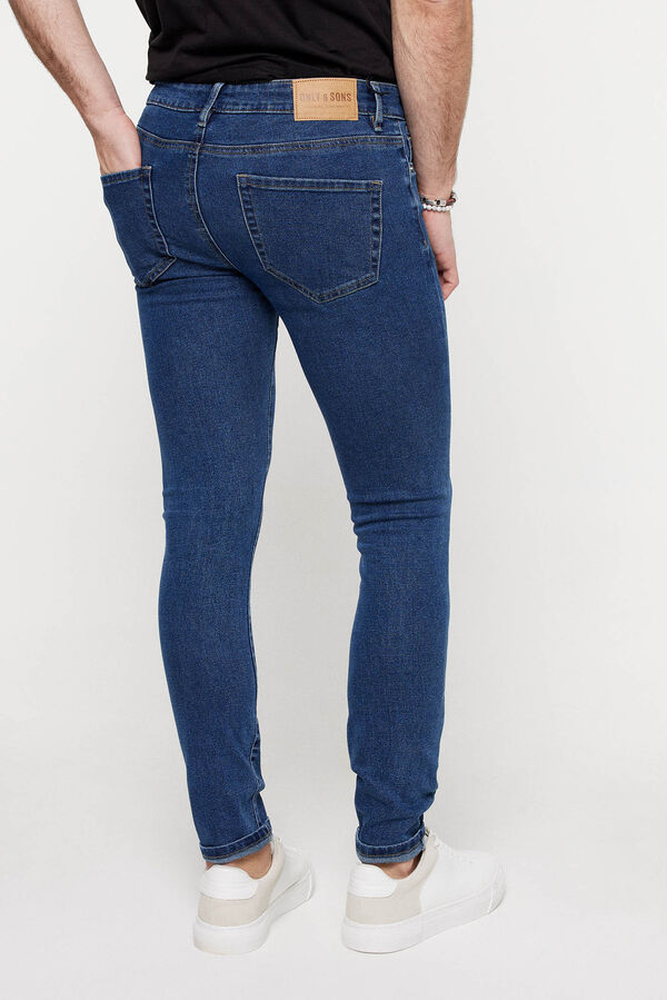 Springfield Skinny straight jeans plava