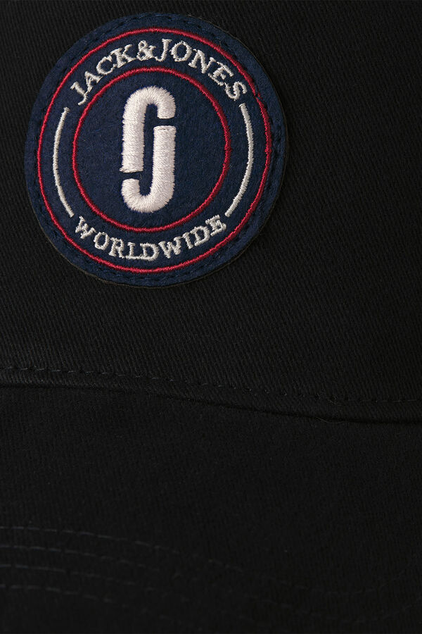 Jack & Jones Gorra b&aacute;sica con insignia negro