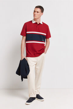 Springfield Piqu&eacute; sport positional regular fit polo