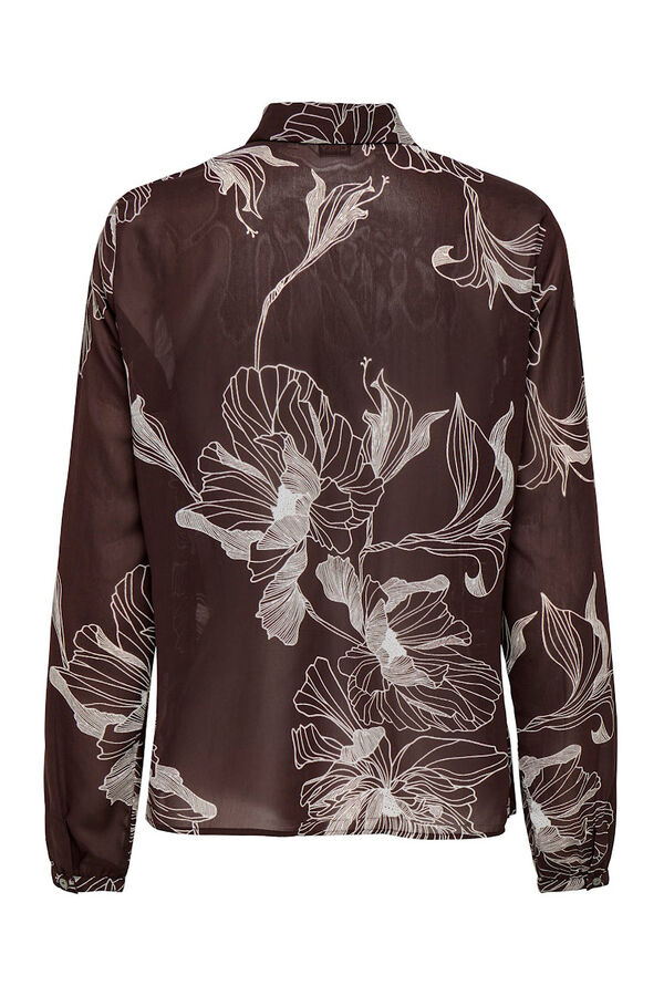 Only Pleated chiffon shirt Bordo