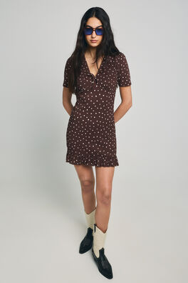 Vestido corto de lunares