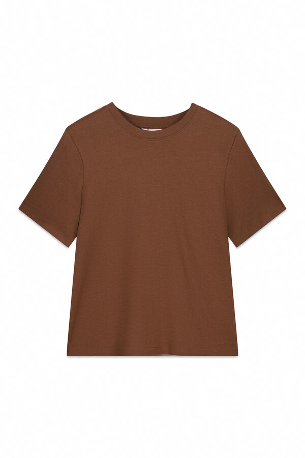 Springfield T-shirt b&aacute;sica em algod&atilde;o cru