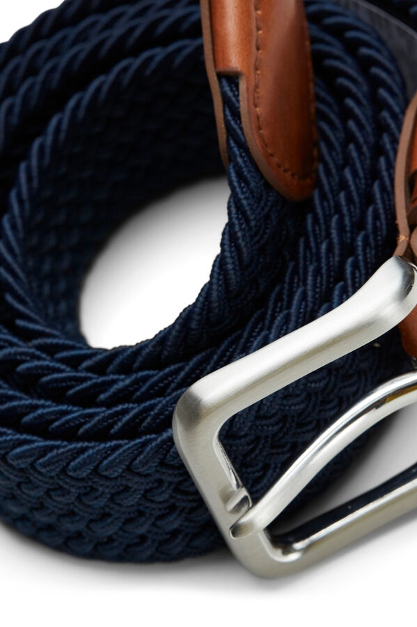 Springfield Elastic braided belt navy