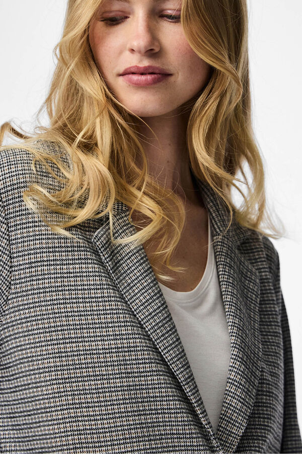 Pieces Houndstooth jacket Crna