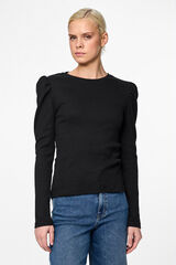 Springfield Long-sleeved cotton top. black