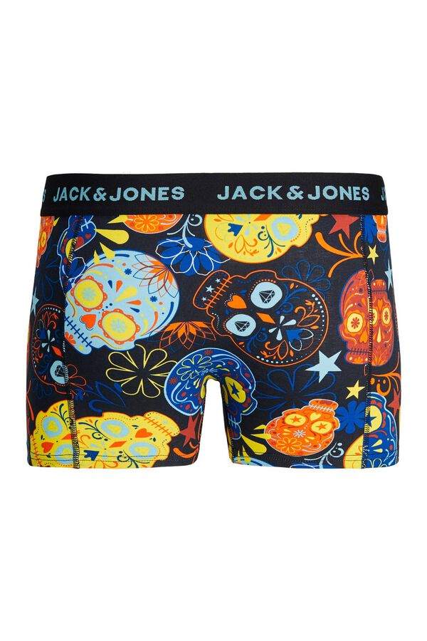Jack & Jones Pack of 3 skull-print boxers black