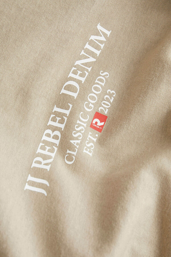 JJ REBEL Bedrucktes T-Shirt mit normaler Passform Grau