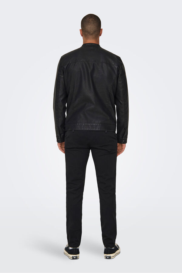Only & Sons Biker jacket black