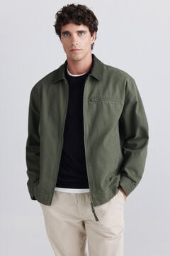 Springfield Washed cotton contrast jacket