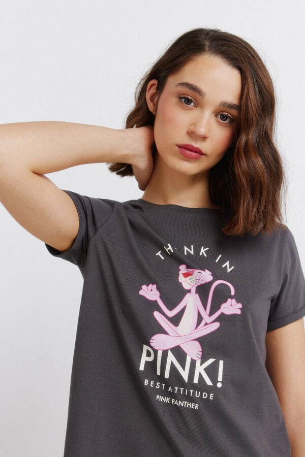 Springfield Printed short sleeve T-shirt grey