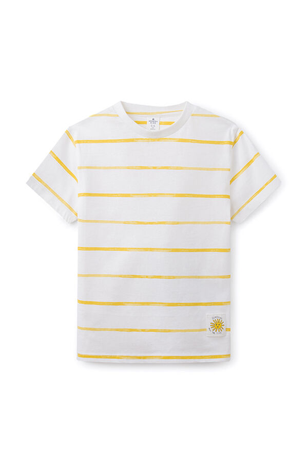 Springfield Boys' striped T-shirt narančasta