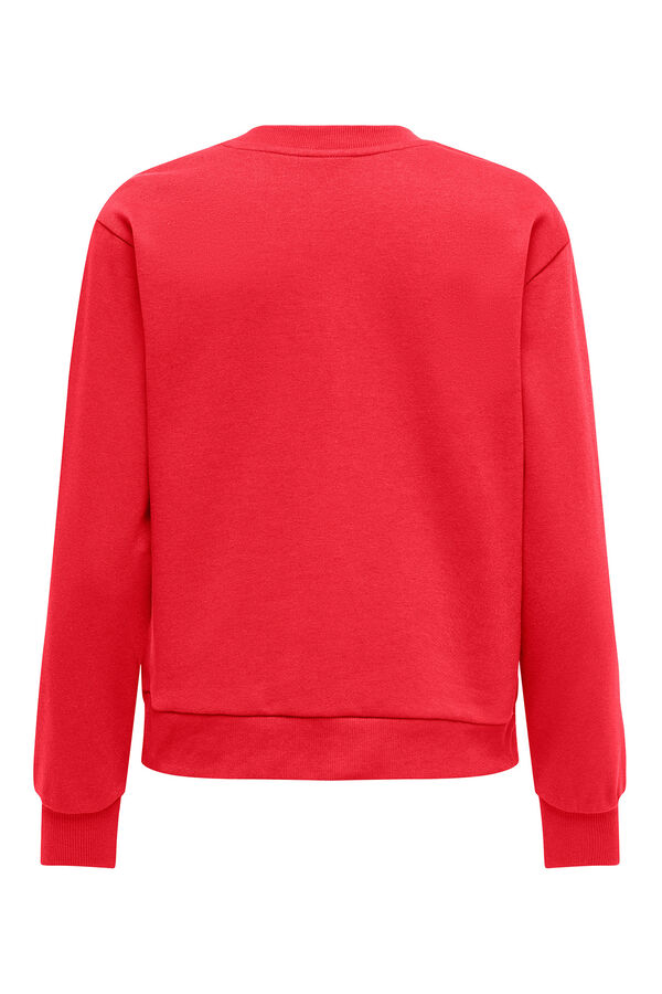 JDY Sweatshirt gola redonda vermelho