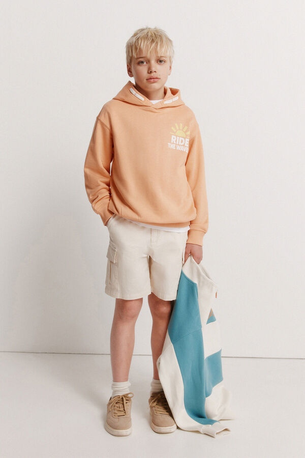 Springfield Kids Sudadera ride waves ni&ntilde;o naranja