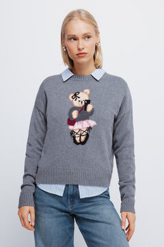 Springfield Jersey intarsia oso gris