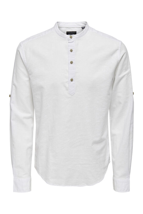 Only & Sons Long sleeve shirt white