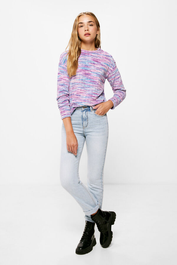 Springfield T-shirt Chenille Multicolore violet