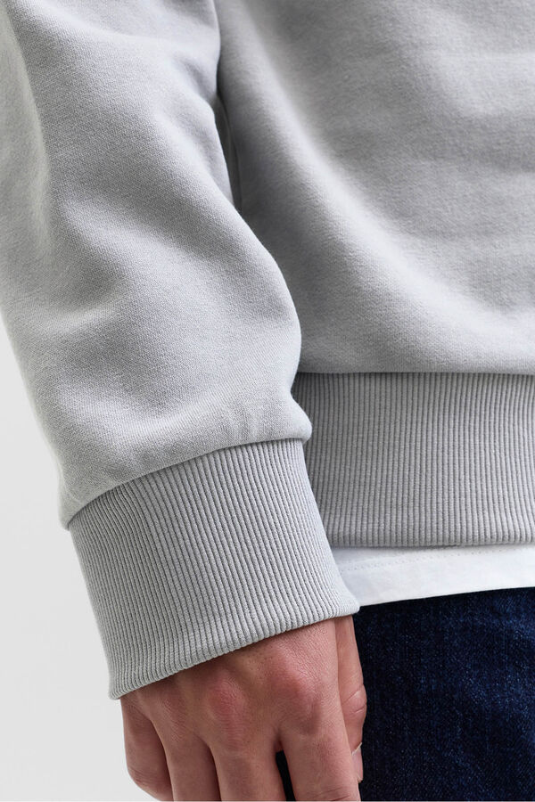 Jack & Jones Sudadera regular fit estampada gris