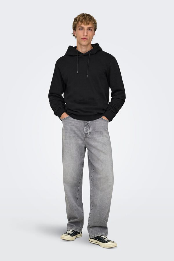 Only & Sons Sudadera con capucha negro