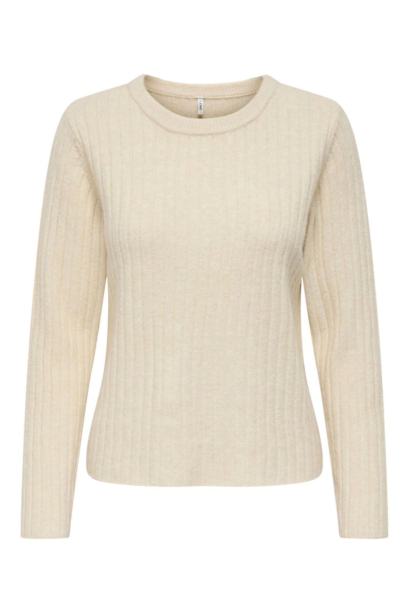 Only Jersey acanalado cuello redondo