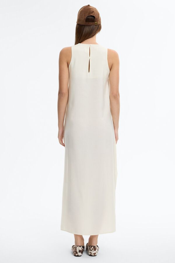 Inside Long dress with slits white