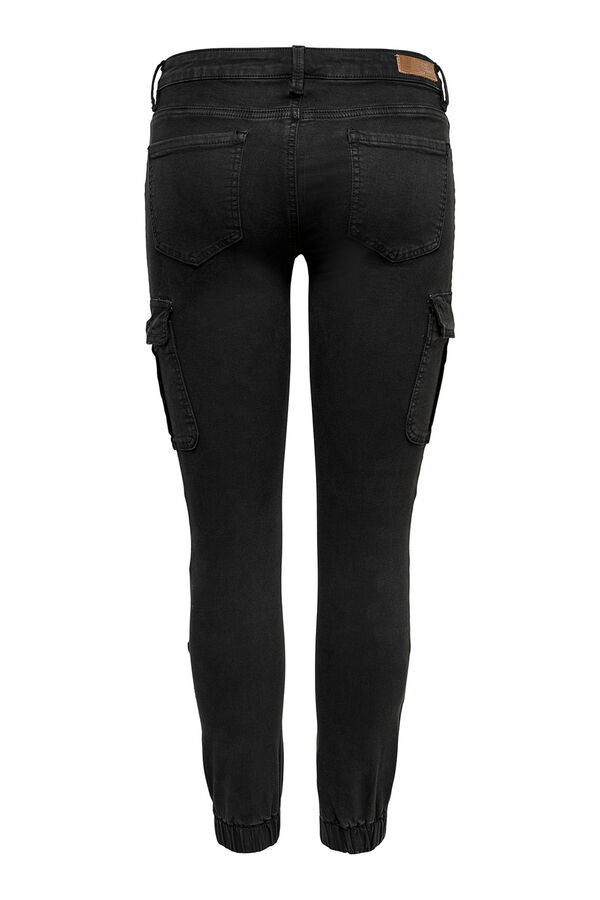 Only Cargohose Slim Fit Schwarz