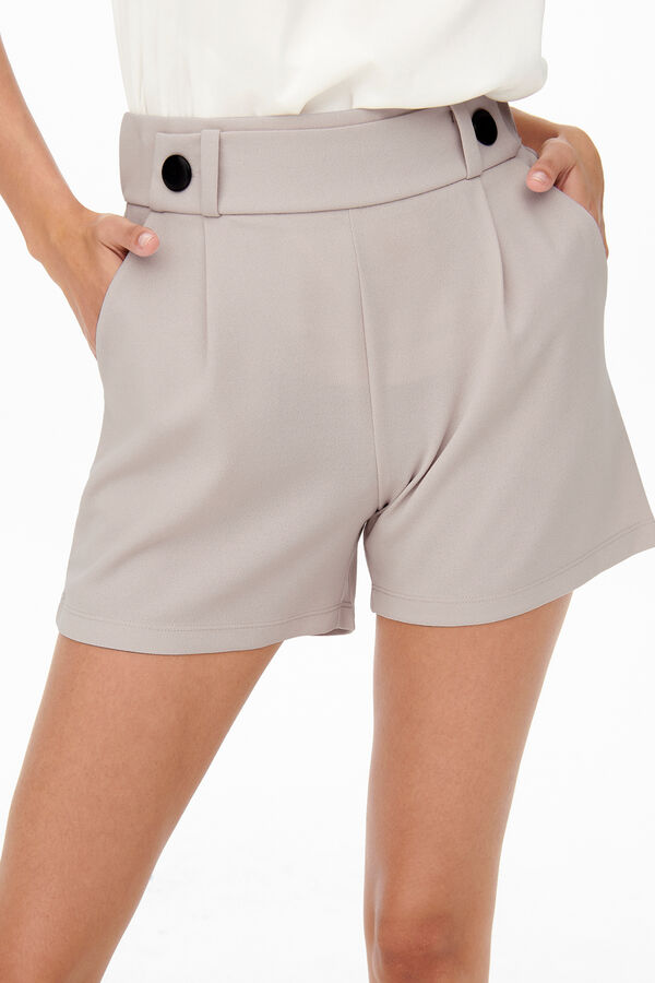 JDY Short de pinzas gris