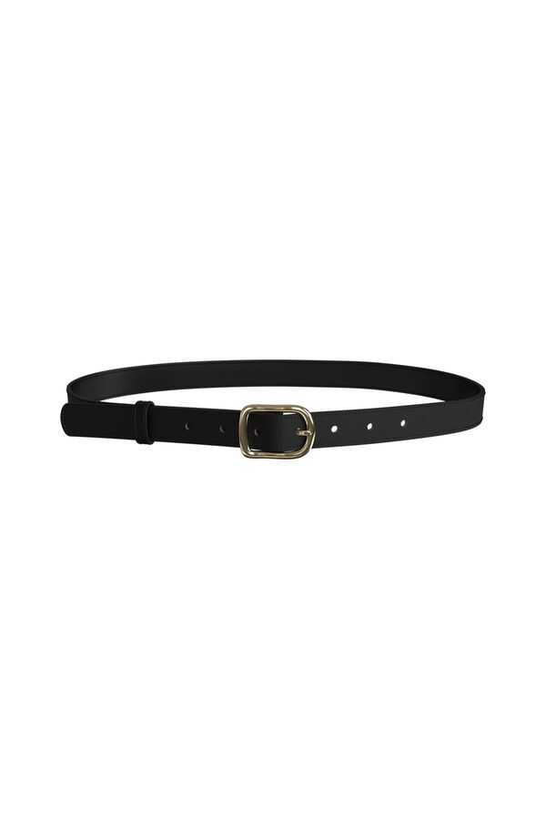 Pieces Basic buckle belt black
