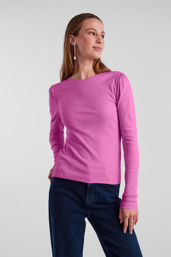 Springfield Long-sleeved cotton top. purple