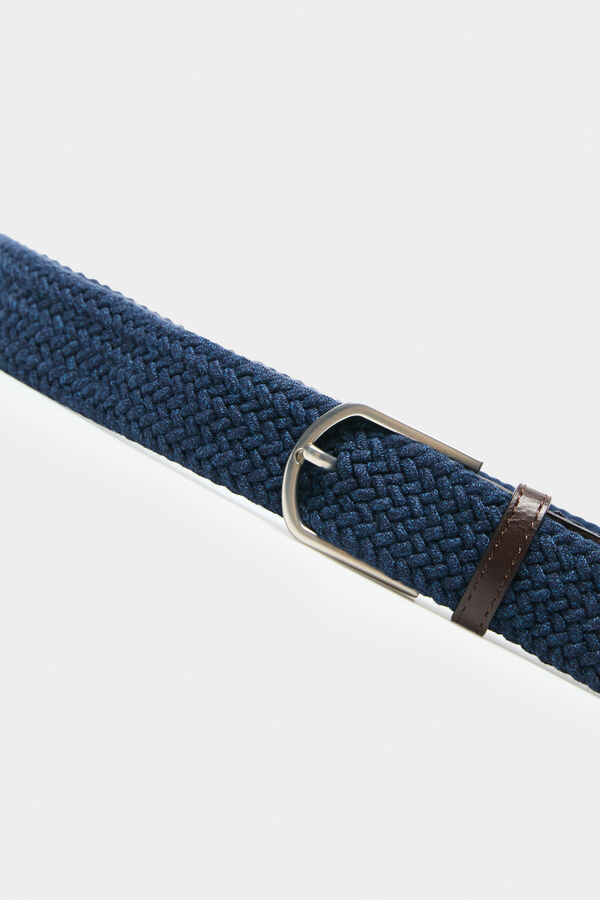 Springfield Cinturón trenzado melange azul medio