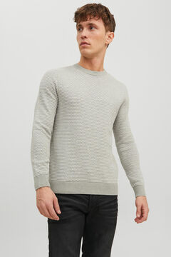 Springfield Textured knit jumper grey