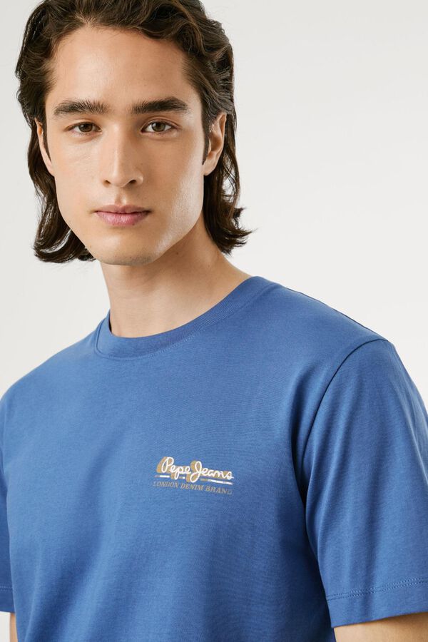 Pepe Jeans Regular Fit Logo Printed T-shirt Plava