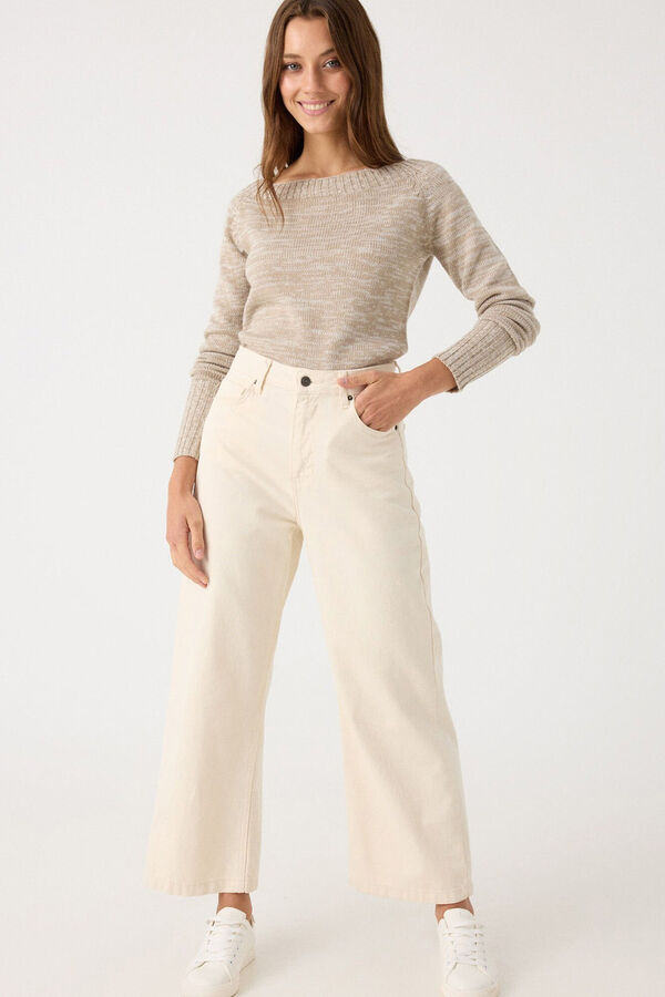 Inside Twisted Jumper marron